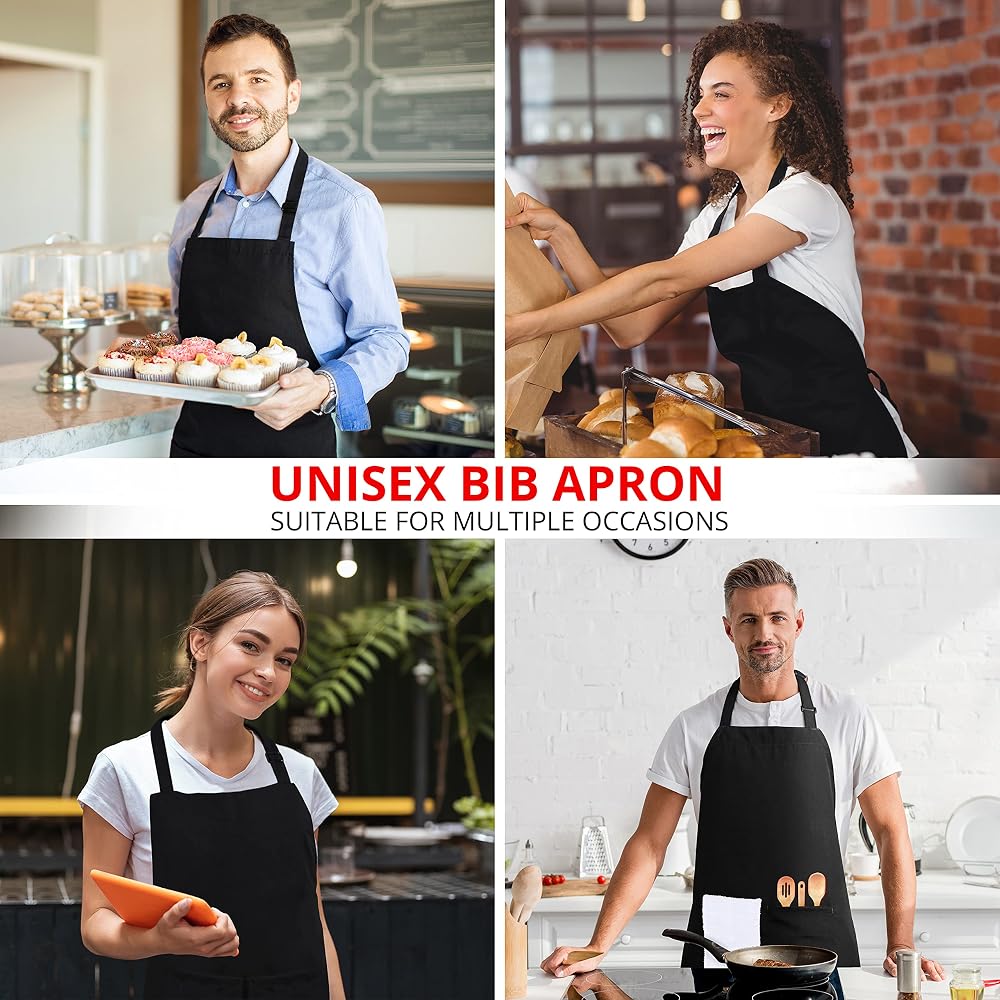 Adjustable Water-Resistant Bib Apron