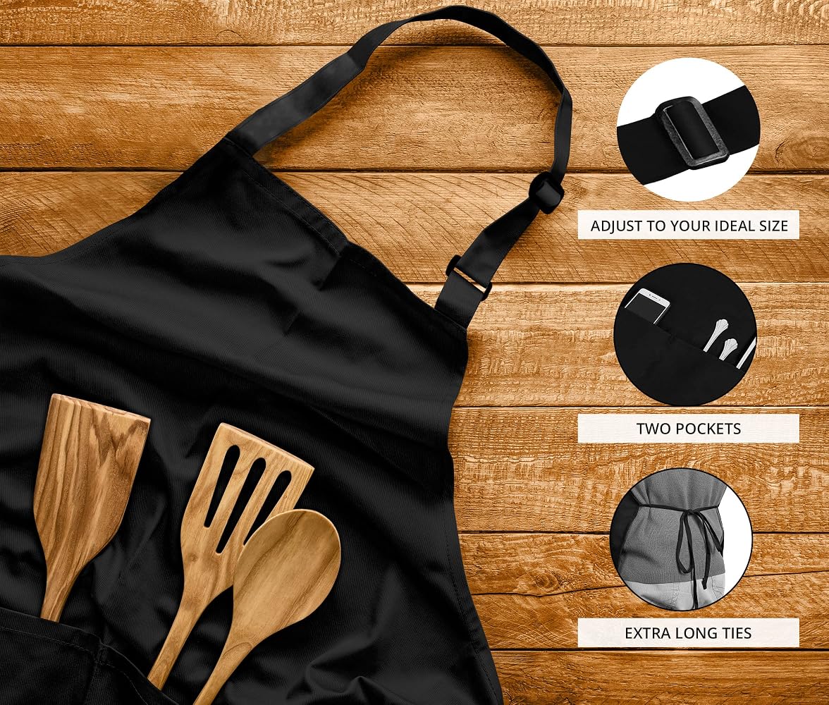 Adjustable Water-Resistant Bib Apron