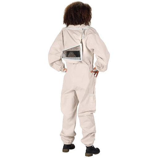 Professional Cotton Beekeeping Suit with Fencing Veil